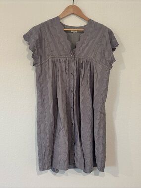 Cost Plus World Market Light Gray Tunic Top